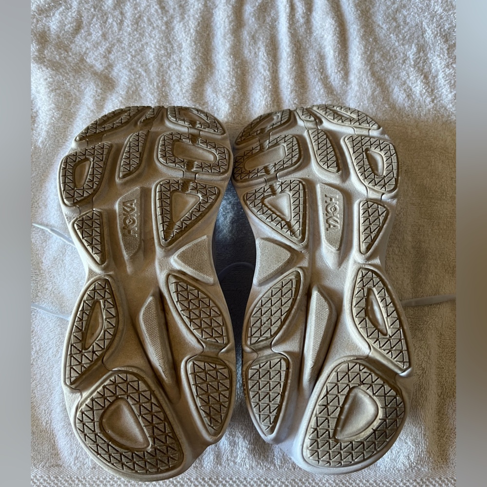 Hoka One One Women's White Athletic Shoes - Picture 8 of 8